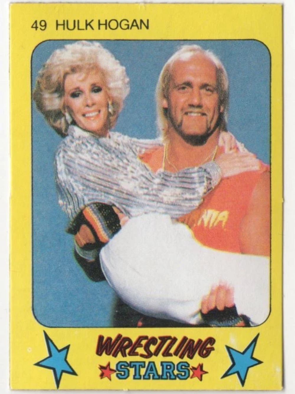 Hulk Hogan 1986 Monty Gum Vintage WWE WWF Wrestling Card